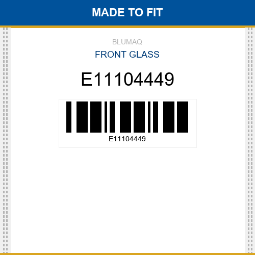 E11104449 Front glass Made to fit for VOLVO