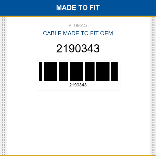 2190343 Cable Made to fit
