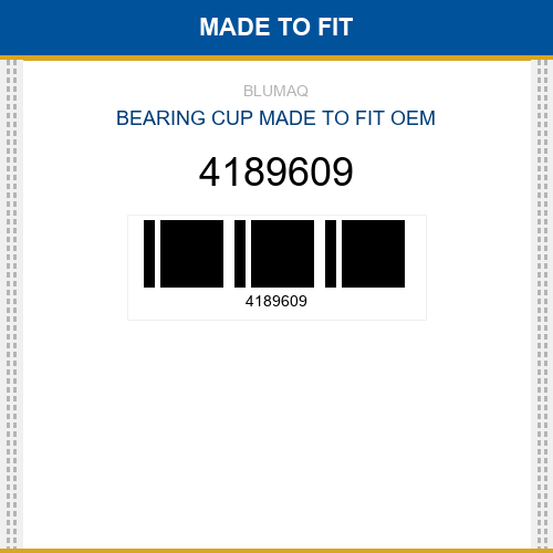 4189609 Bearing cup Made to fit