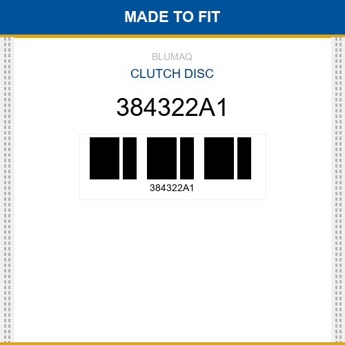 384322A1 Clutch disc Made to fit for CASE