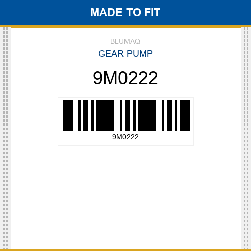 9M0222 Gear pump Made to fit for CATERPILLAR