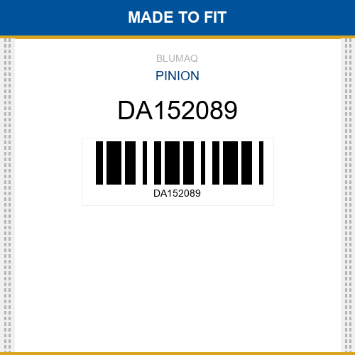 DA152089 Pinion Made to fit for Daewoo - Doosan