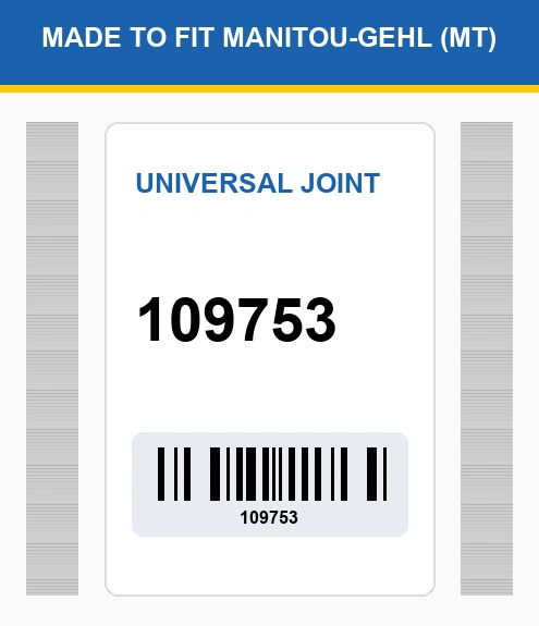 109753 Universal joint Made to fit for Manitou-Gehl