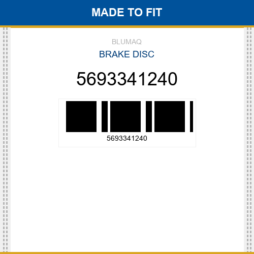 5693341240 Brake disc Made to fit for KOMATSU