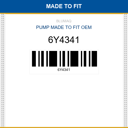 6Y4341 Pump Made to fit for CATERPILLAR