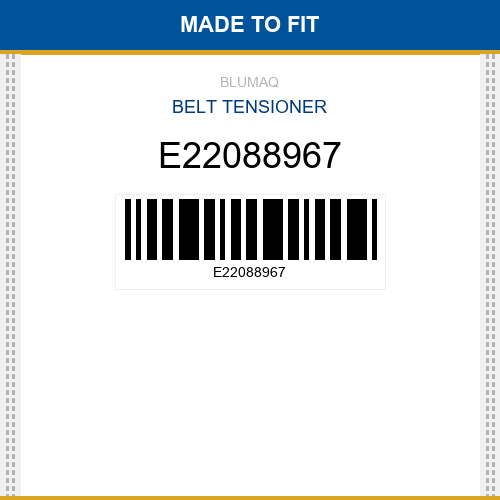 E22088967 Belt tensioner Made to fit for VOLVO