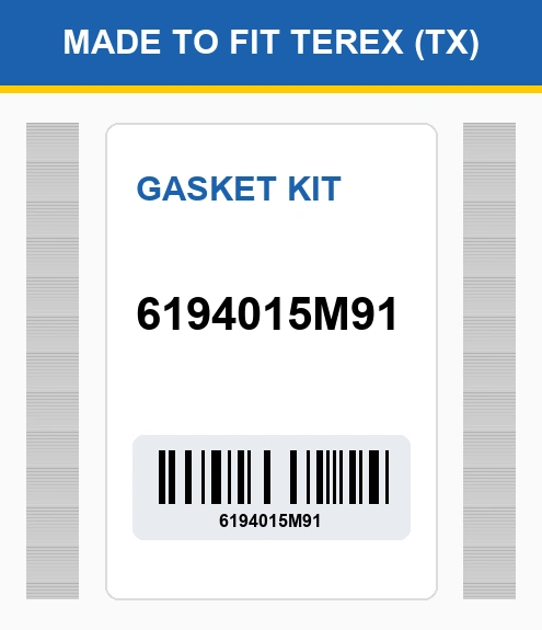 6194015M91 Gasket kit Made to fit for TEREX