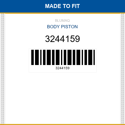 3244159 Body piston Made to fit for CATERPILLAR