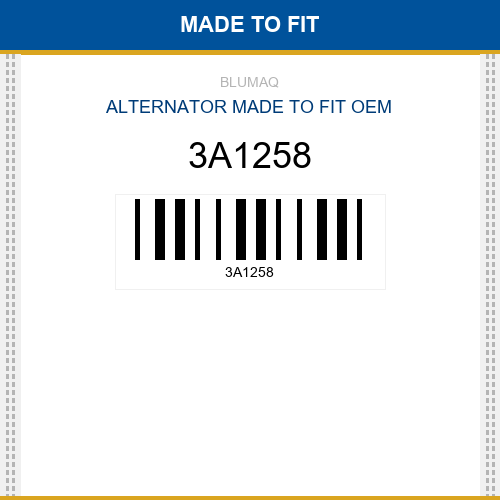 3A1258 Alternator Made to fit for CATERPILLAR