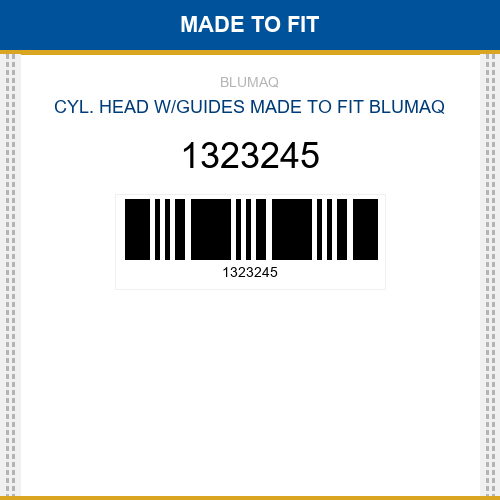 1323245 Cyl. head w/guides Made to fit