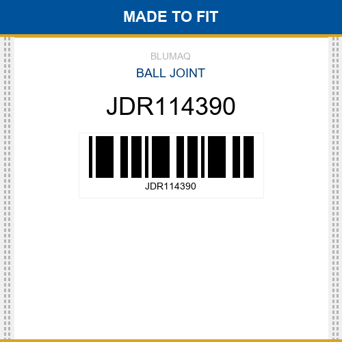 JDR114390 Ball joint Made to fit for JOHN DEERE