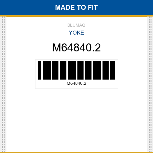 M64840.2 Yoke Made to fit for BOBCAT