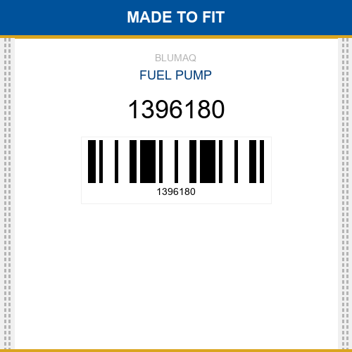 1396180 Fuel pump Made to fit