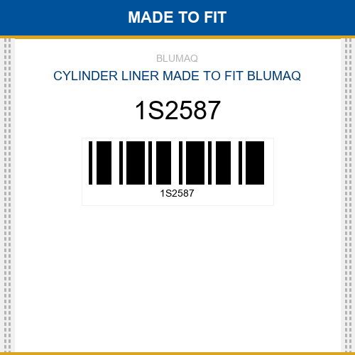 1S2587 Cylinder liner Made to fit for CATERPILLAR