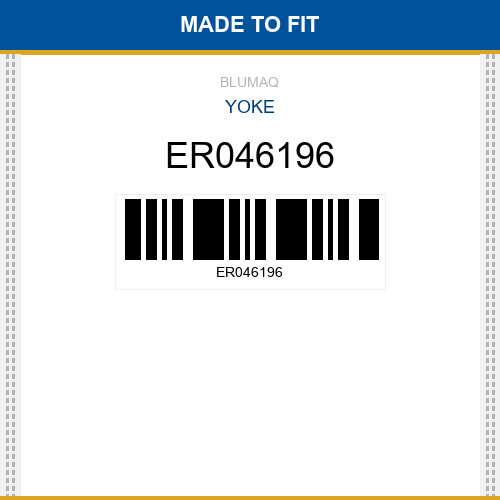 ER046196 Yoke Made to fit for JOHN DEERE