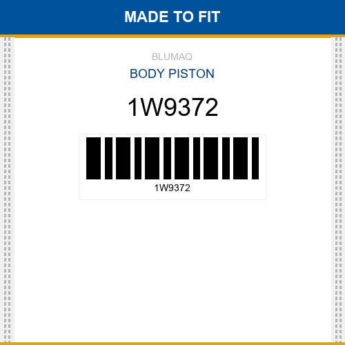 1W9372 Body piston Made to fit