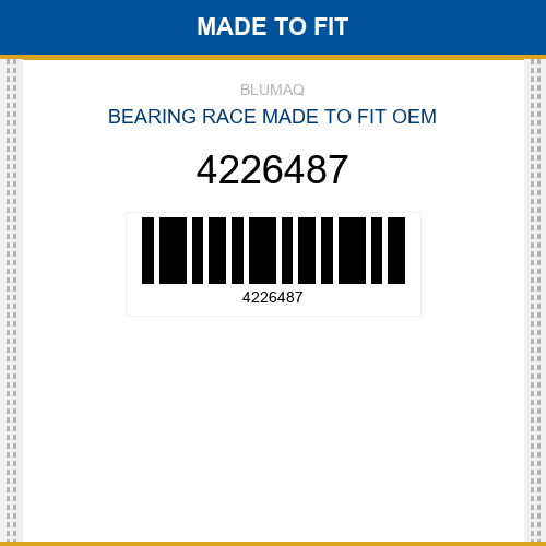 4226487 Bearing race Made to fit