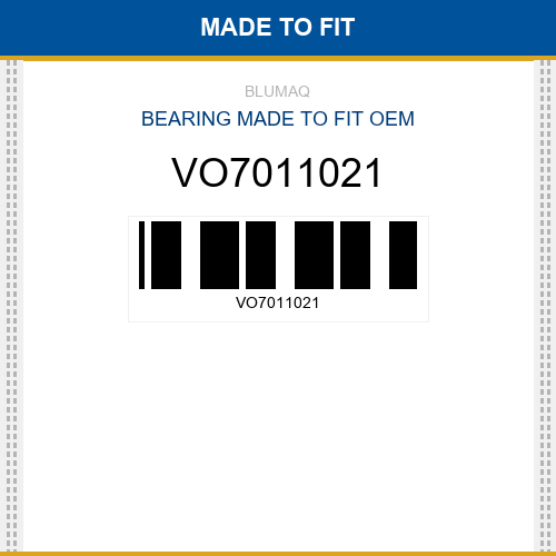 VO7011021 Bearing Made to fit for VOLVO