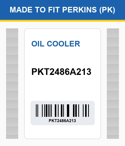 PKT2486A213 Oil cooler Made to fit for PERKINS