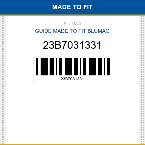 23B7031331 Guide Made to fit for KOMATSU