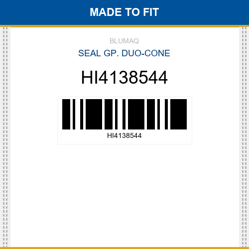 HI4138544 Seal gp. duo-cone Made to fit for HITACHI