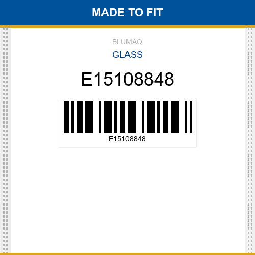 E15108848 Glass Made to fit for VOLVO