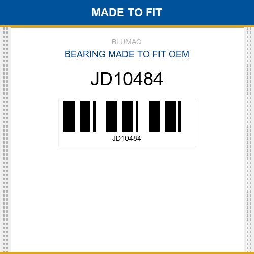 JD10484 Bearing Made to fit for JOHN DEERE