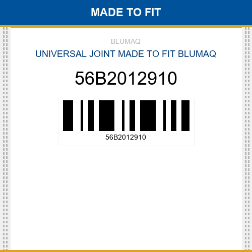 56B2012910 Universal joint Made to fit for KOMATSU