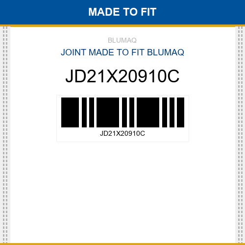 JD21X20910C Joint Made to fit for JOHN DEERE