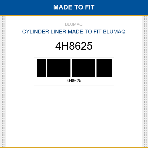 4H8625 Cylinder liner Made to fit for CATERPILLAR