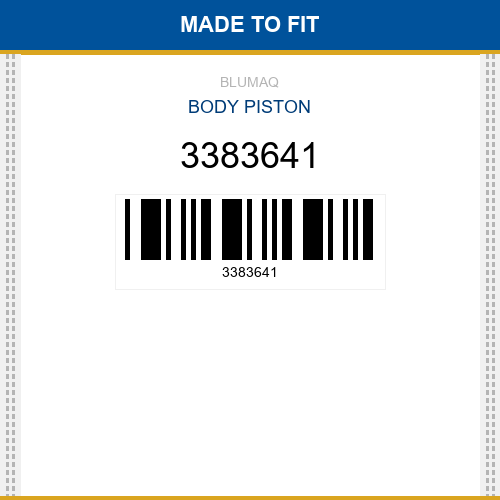 3383641 Body piston Made to fit for CATERPILLAR