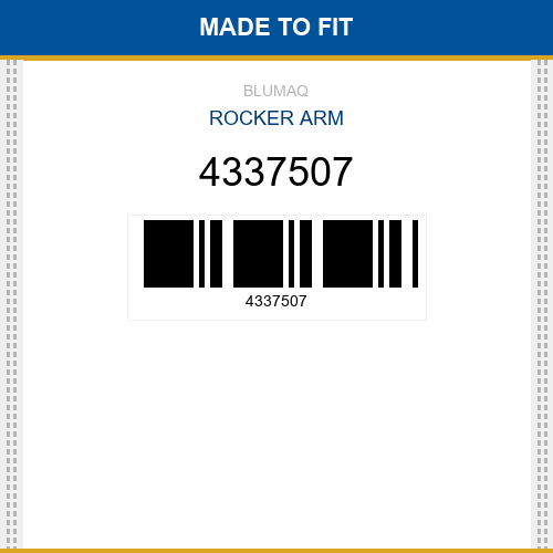 4337507 Rocker arm Made to fit