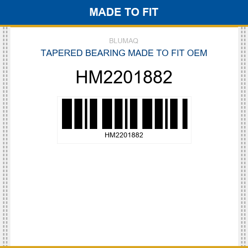 HM2201882 Tapered bearing Made to fit for HAMM