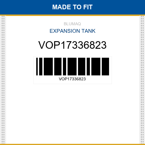 VOP17336823 Expansion tank Made to fit for VOLVO