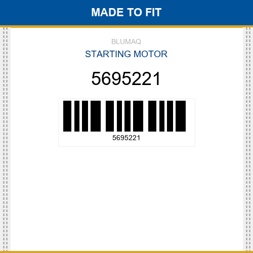 5695221 Starting motor Made to fit for CATERPILLAR