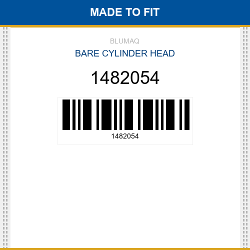 1482054 Bare cylinder head Made to fit