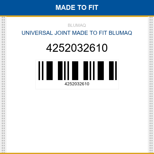 4252032610 Universal joint Made to fit for KOMATSU