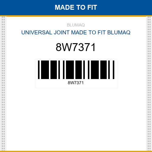 8W7371 Universal joint Made to fit for CATERPILLAR