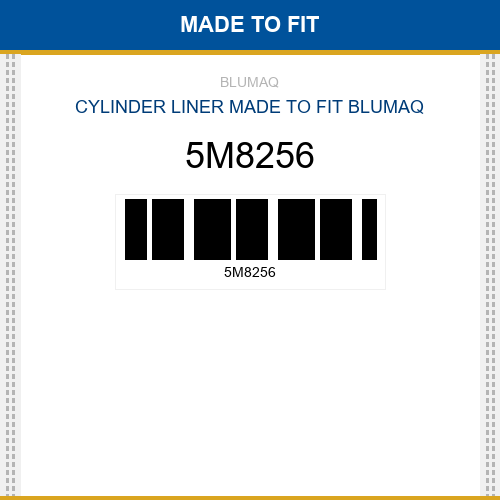 5M8256 Cylinder liner Made to fit for CATERPILLAR