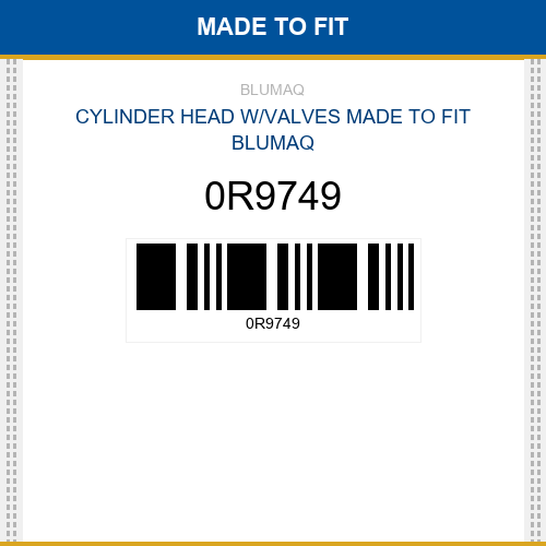 0R9749 Cylinder head w/valves Made to fit for CATERPILLAR