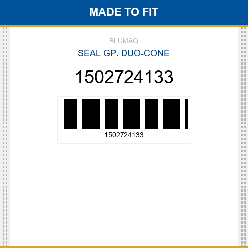 1502724133 Seal gp. duo-cone Made to fit for KOMATSU