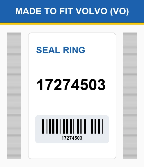 17274503 Seal ring Made to fit for VOLVO