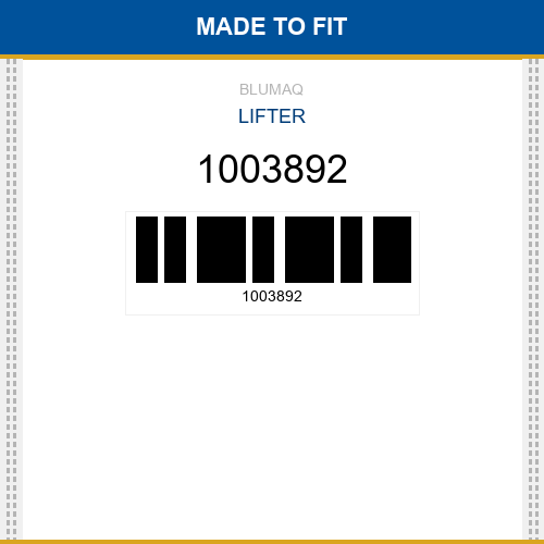 1003892 Lifter Made to fit