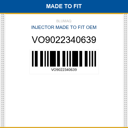 VO9022340639 Injector Made to fit for VOLVO