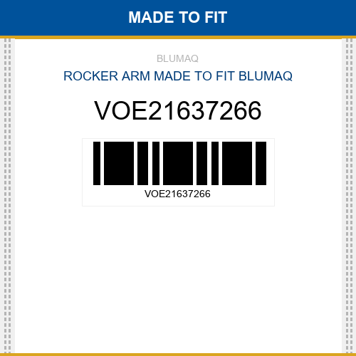 VOE21637266 Rocker arm Made to fit for VOLVO