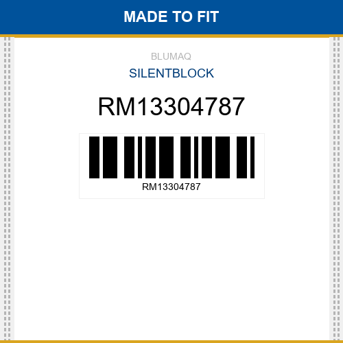 RM13304787 Silentblock Made to fit for VOLVO