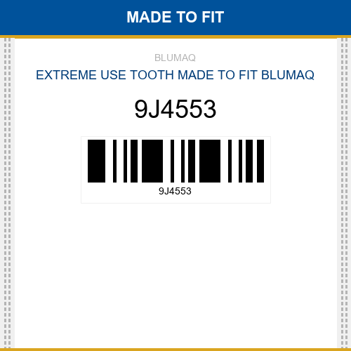 9J4553 Extreme use tooth Made to fit for CATERPILLAR
