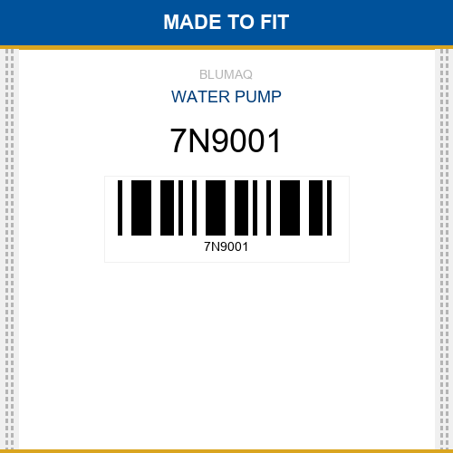 7N9001 Water pump Made to fit for CATERPILLAR