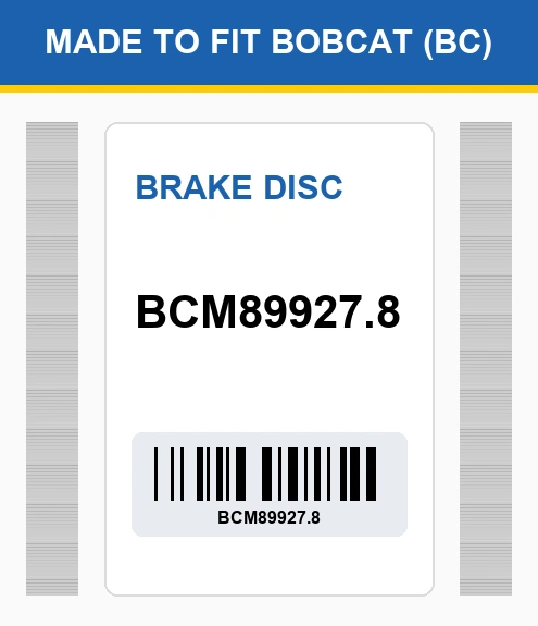 BCM89927.8 Brake disc Made to fit for BOBCAT
