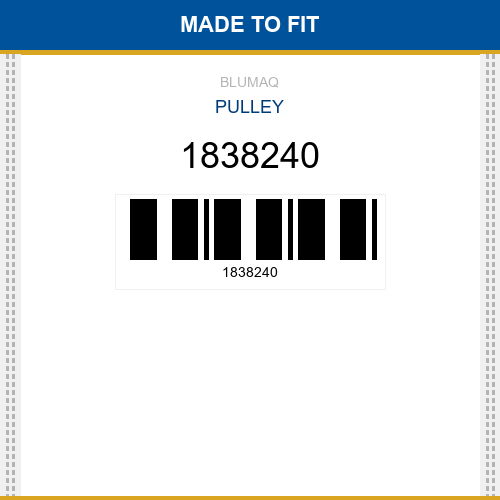 1838240 Pulley Made to fit